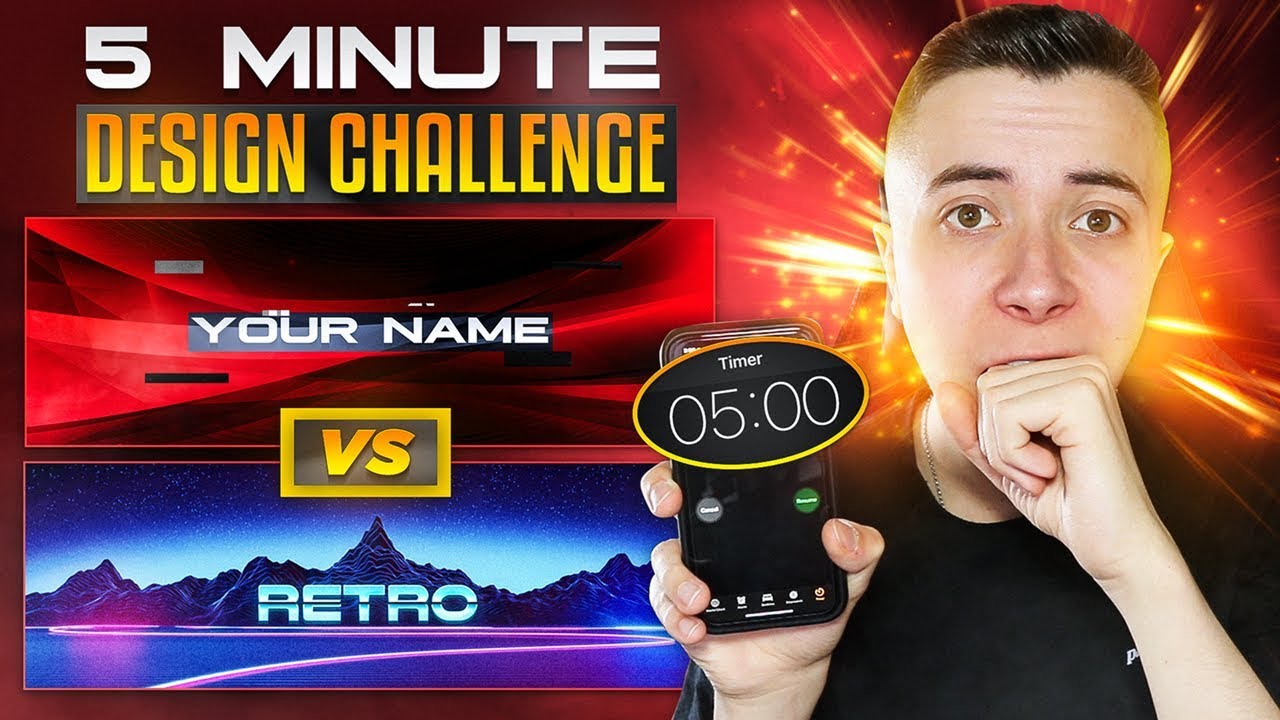 5 MINUTE DESIGN CHALLENGE vs SUBSCRIBERS! ⏰ (GFX Battle)