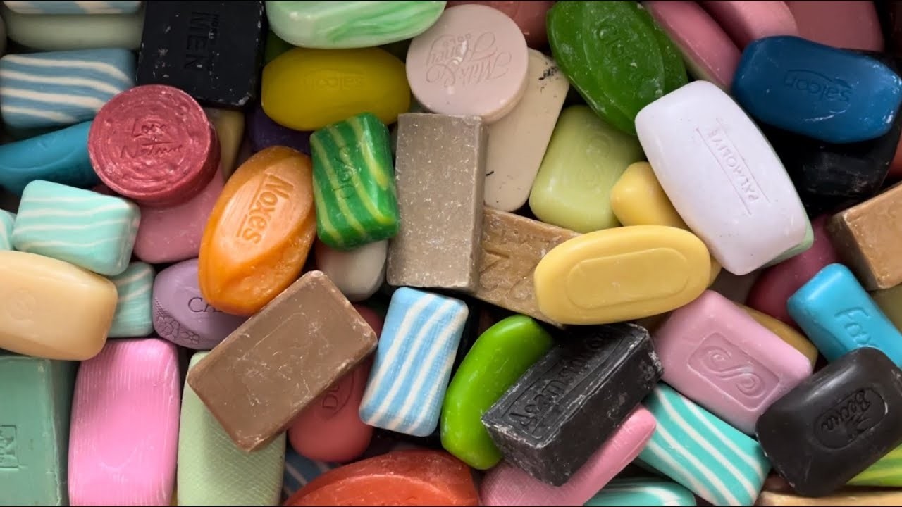 ASSORTED soap  #ASMR Cutting soap no talking     #asmrsoap #carvingsoap