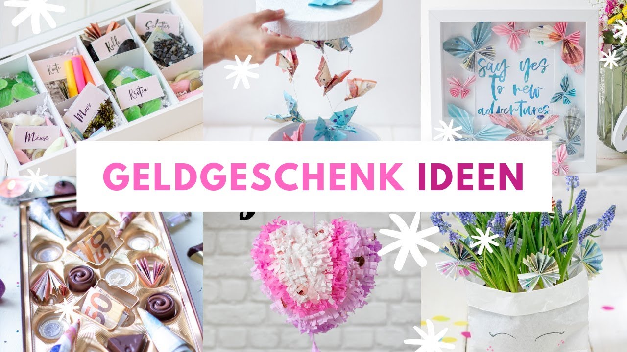 Kreative DIY Geldgeschenke f&uuml;r Hochzeiten, Geburtstage oder ein Jubil&auml;um