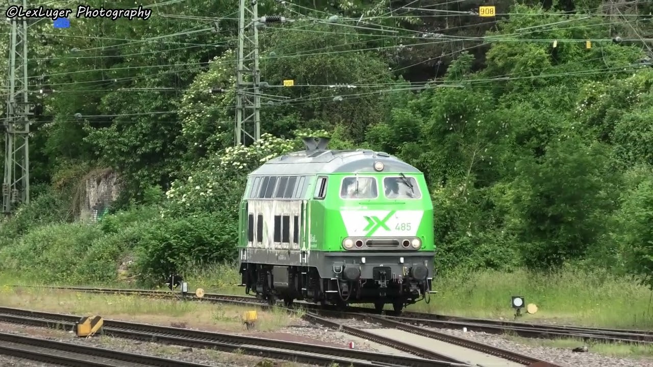 BR 218 Diesellok mit schönem  Sound beim Rangieren