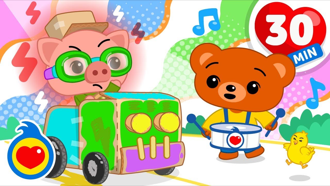 Entediado Pode Até Ser Animado 😄 🤸‍♀️ | 30 minutos de Música Infantil | Um Herói do Coração ❤️
