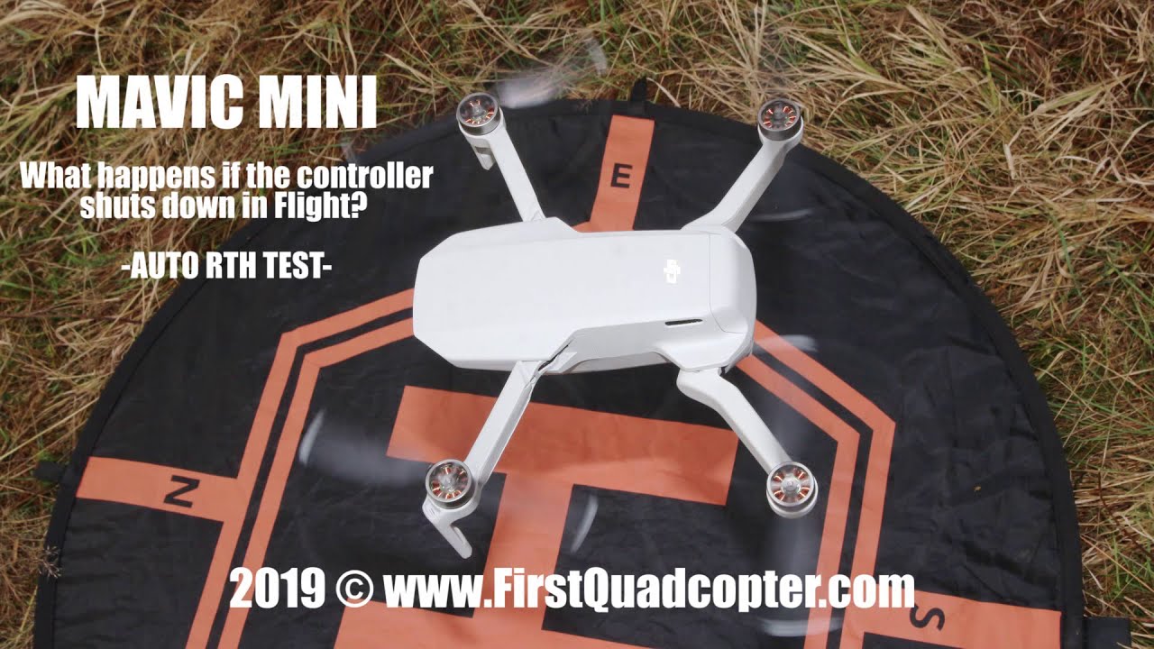 Mavic Mini: What happens if the controller shuts down in Flight? RTH test