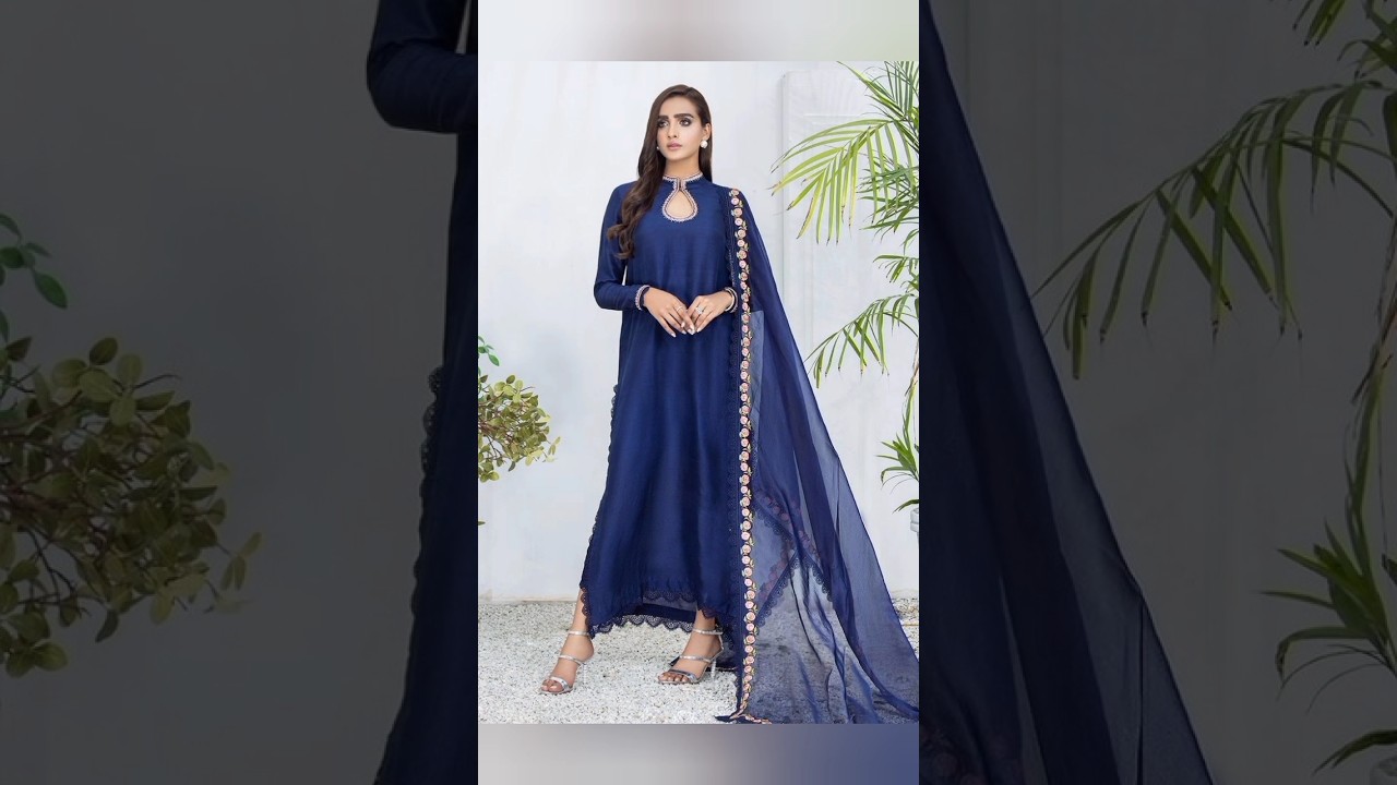 New Plain Silk Suit Designs 2025||Plain Silk Dress Design #silksuitdesign #pakistanidress #fashion