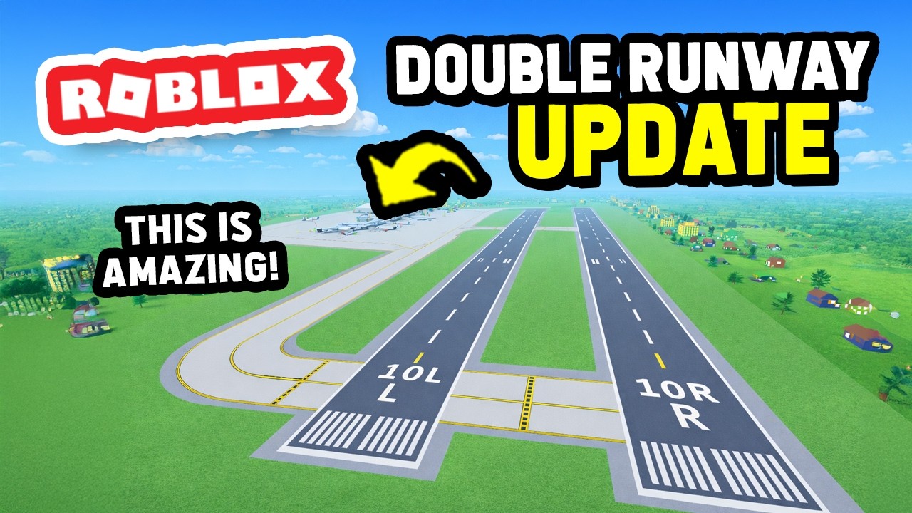 В игре Cabin Crew Simulator (Roblox) появилось новое обновление с двойной взлетно-посадочной поло...