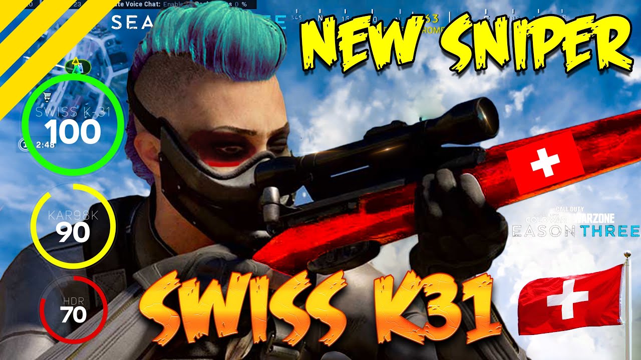 SWISS K-31 WARZONE NEW SNIPER | Warzone SEASON 3