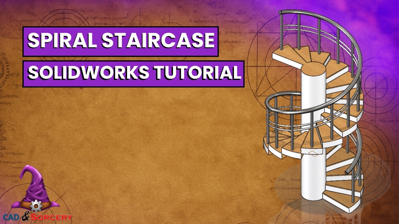 Spiral Staircase | SOLIDWORKS Exercise