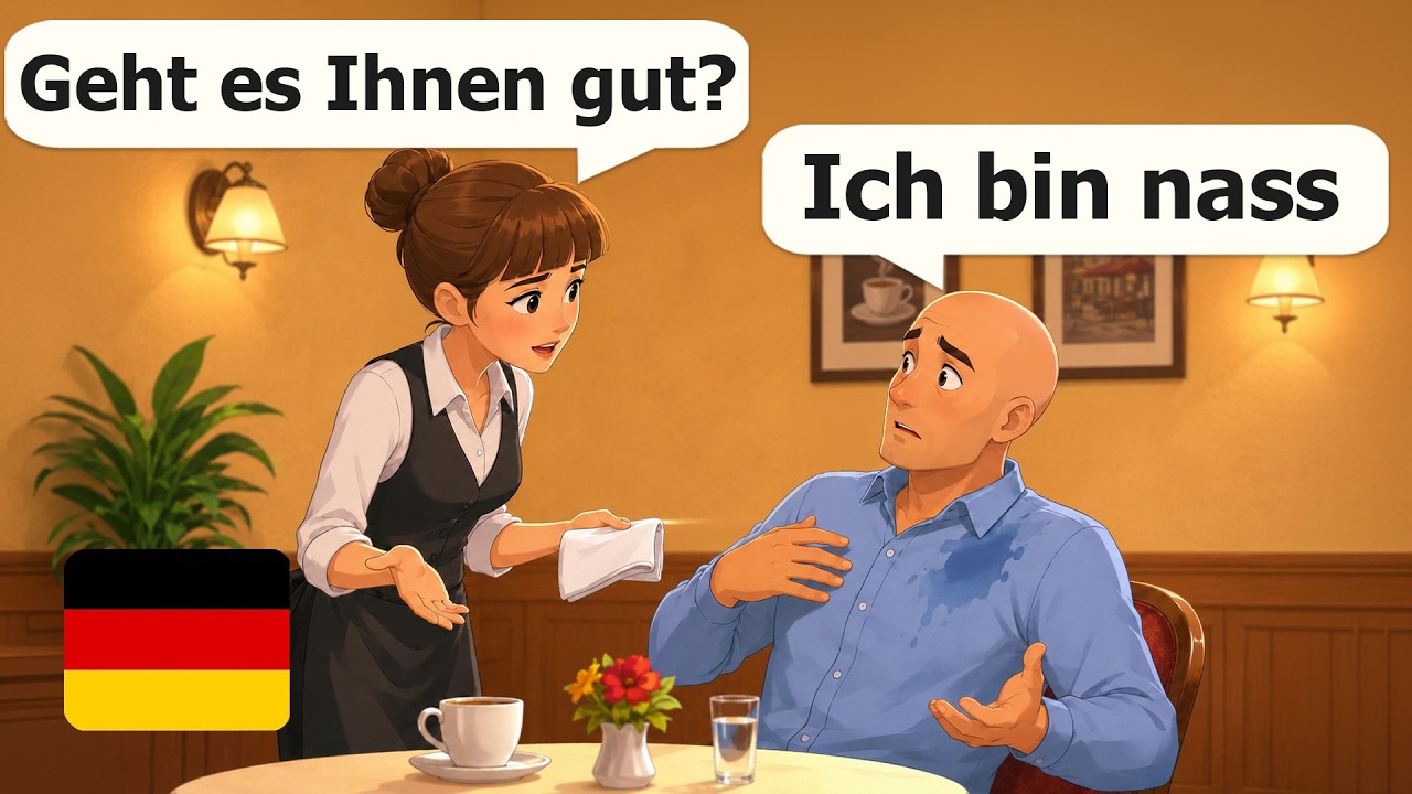 25 Minutes of Useful German Conversations (A1-A2) German Conversation Practice