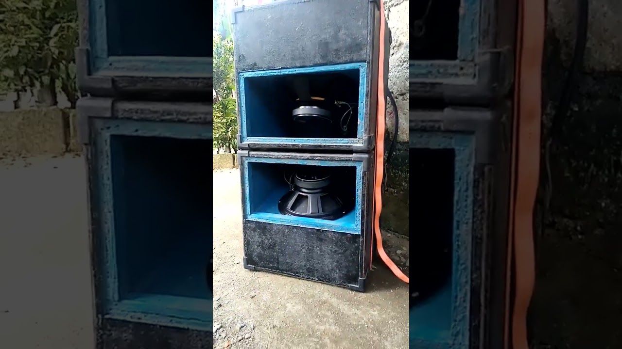 cubo box 12 inches speaker powered by Live sub 500 watts soundcheck