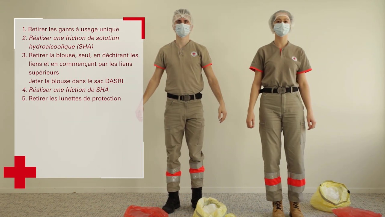 Tuto habillage déshabillage des équipements de protection individuelle COVID-19