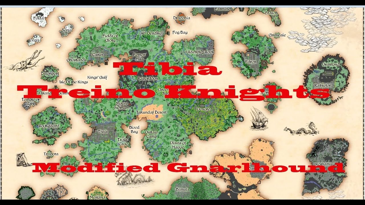 Tibia - Knight - Treino com Modified Gnarlhound