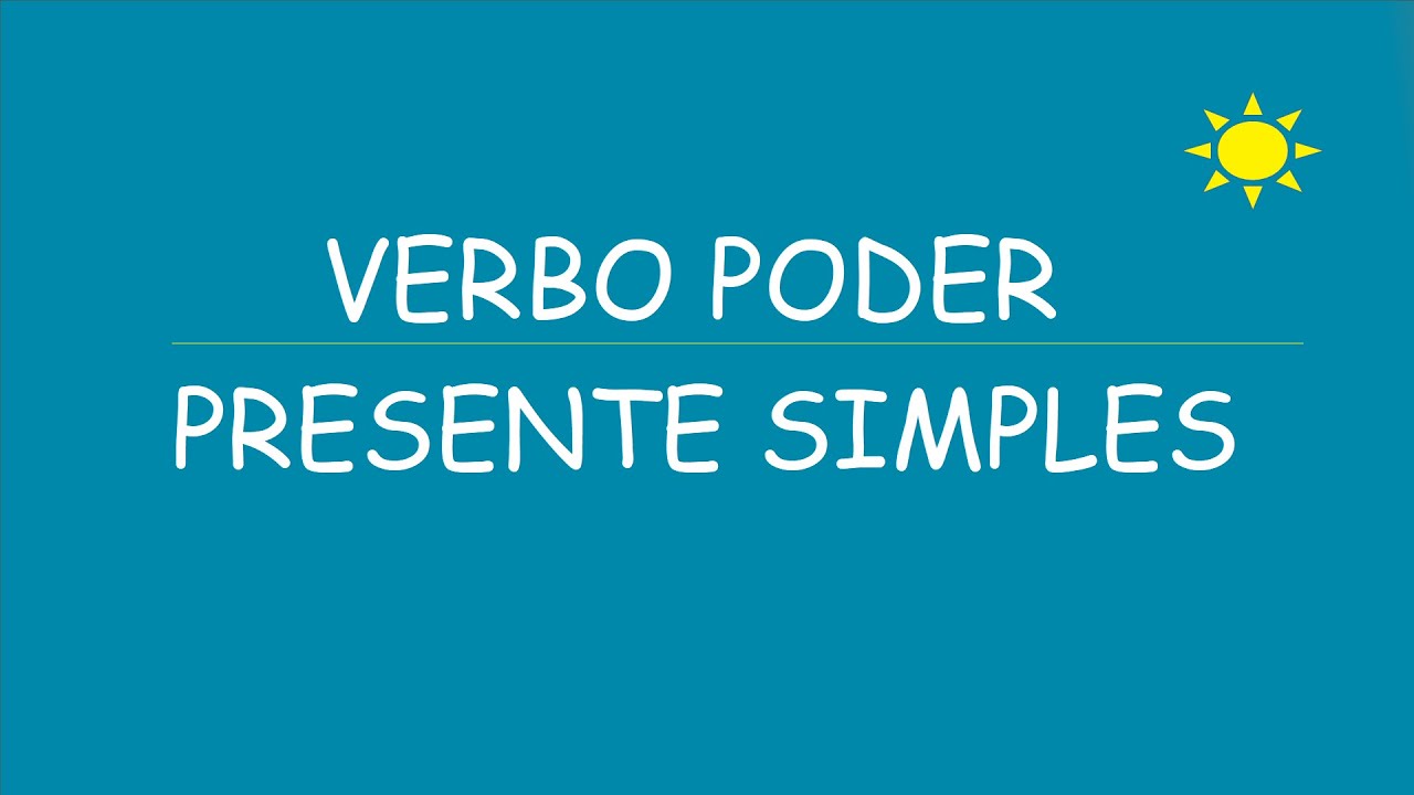 VERBO PODER EN PORTUGUÉS.