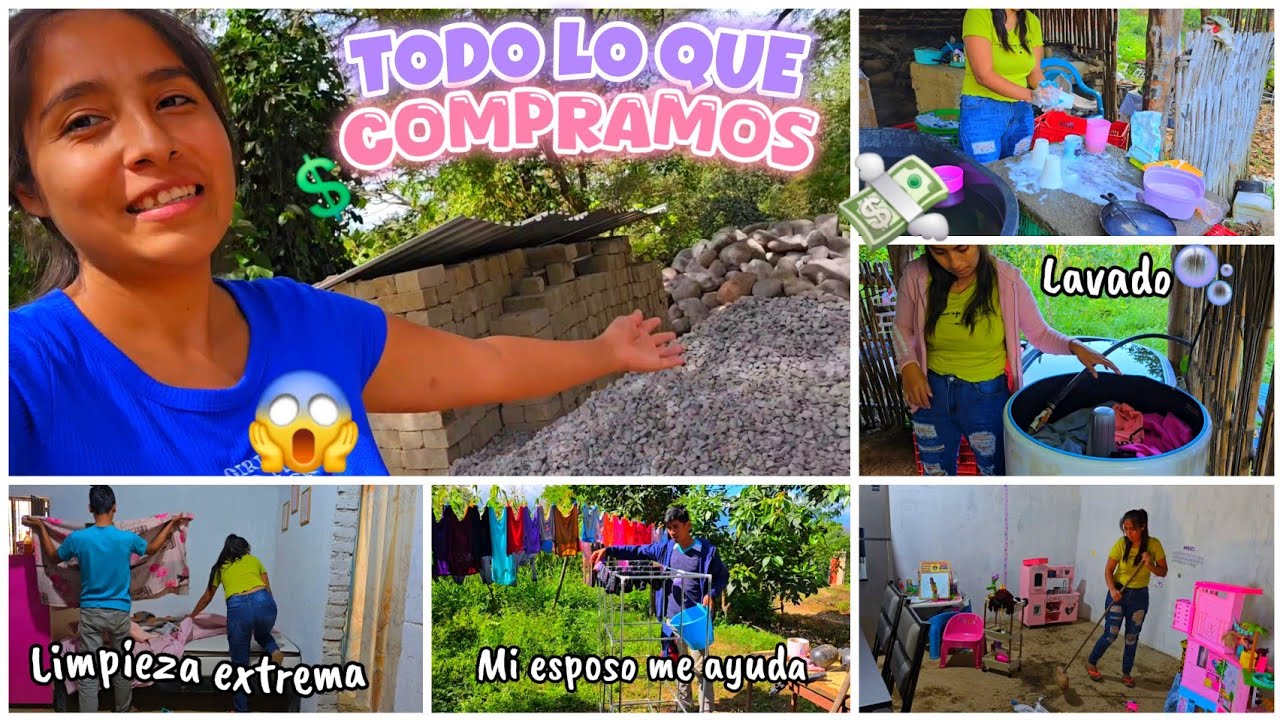 TE MUESTRO TODO el MATERIAL COMPRADO 🤑 para la CASA 🏡🚧 || Mi Esposo Me Ayuda ✅️ LIMPIEZA 🫧 EXTREMA