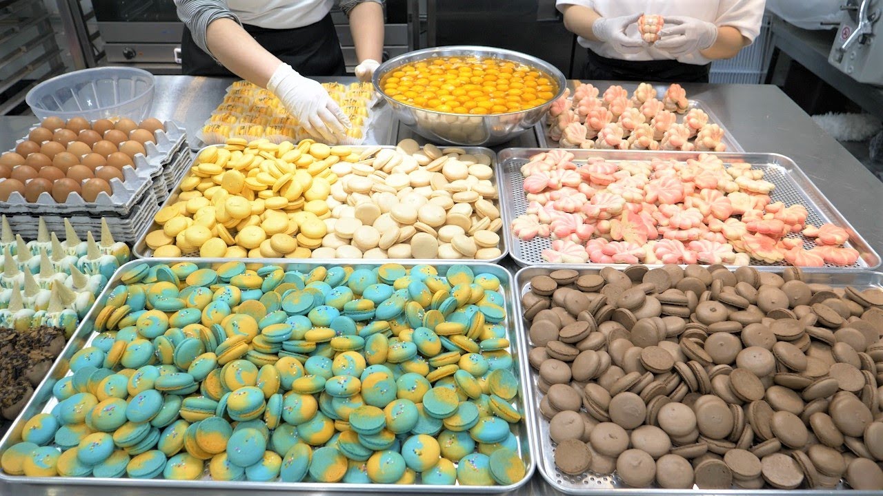 Жирный макарон! Макарон большого размера ручной работы в корейском стиле- Корейская еда