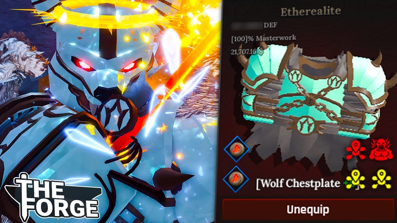 Losing My MIND Crafting ETHEREALITE WOLF Armour In The FORGE!