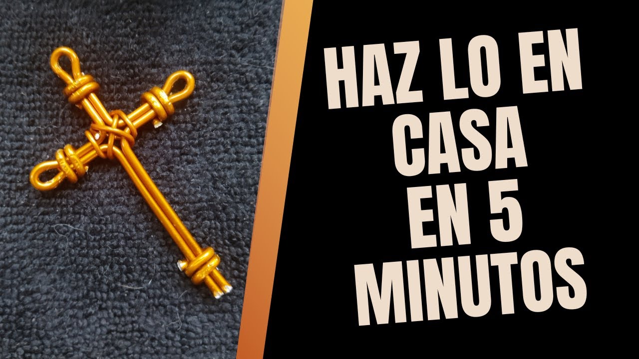 como hacer cruz en alambre / how to make a wire cross