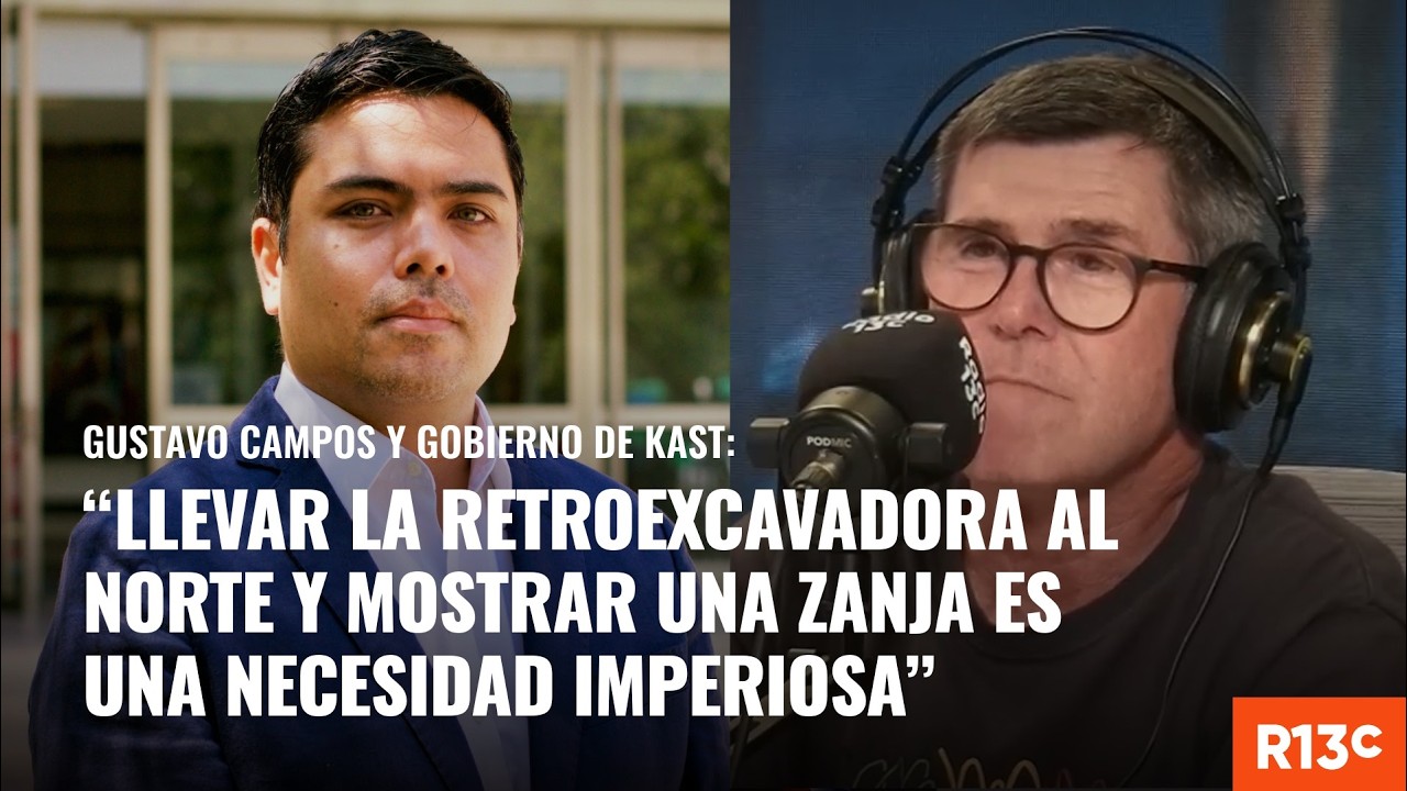 Gustavo Campos: “Llevar la retroexcavadora al norte y mostrar una zanja es una necesidad imperiosa”
