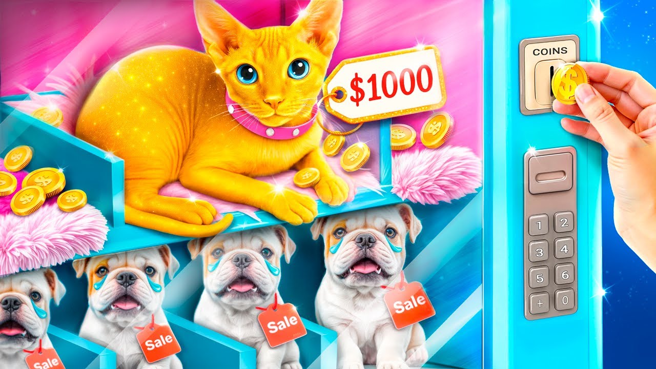 We Build a Secret Room for Pets! Rich Cat vs Poor Dog!