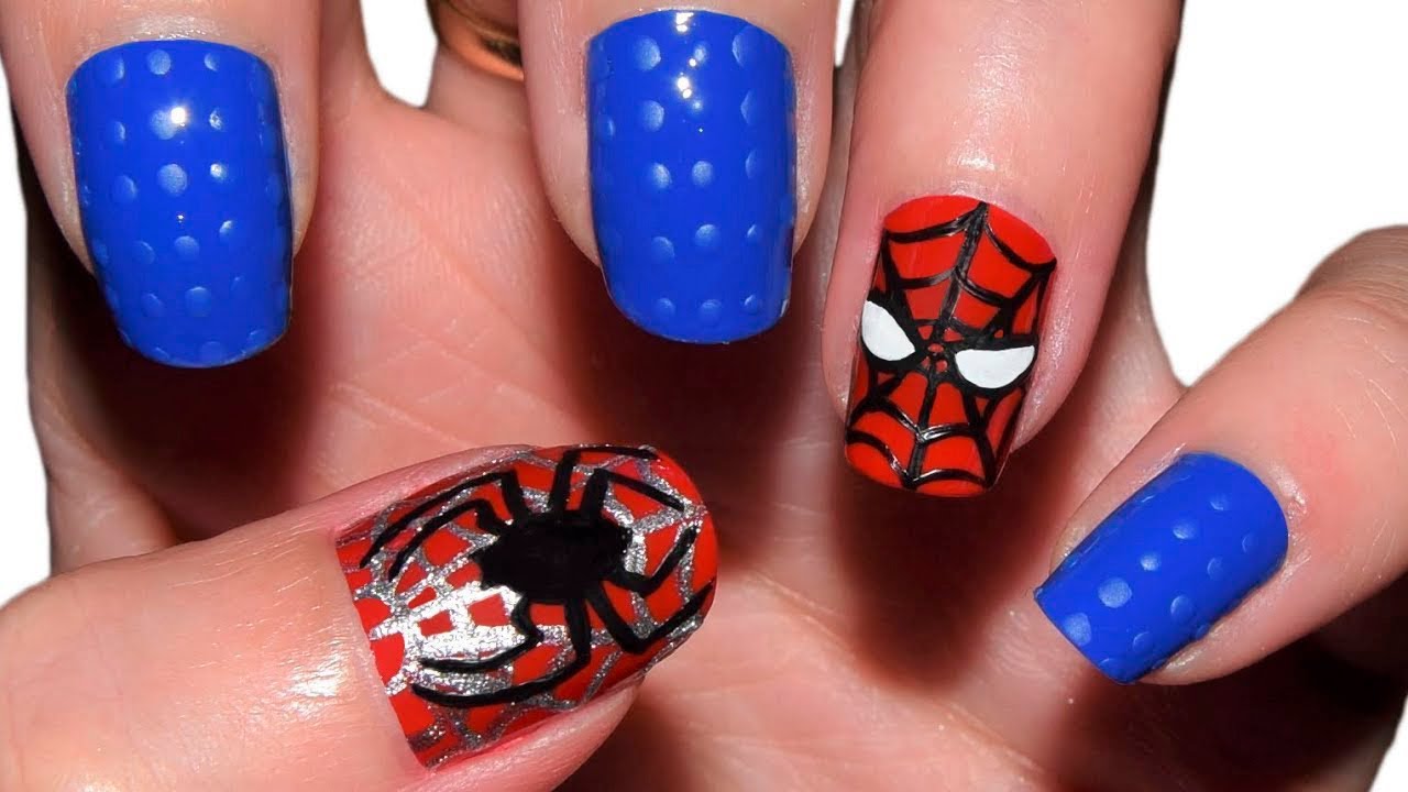 Spider-Man Nail Art Colaboración Masglo 4 | CristiNails