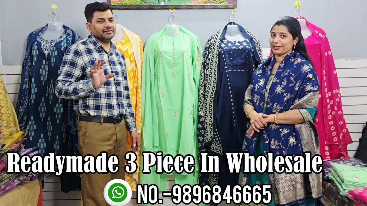 Beautiful &| Fancy Party Wear 3 Piece In Wholesale | Readymade 3 Piece In Wholesale