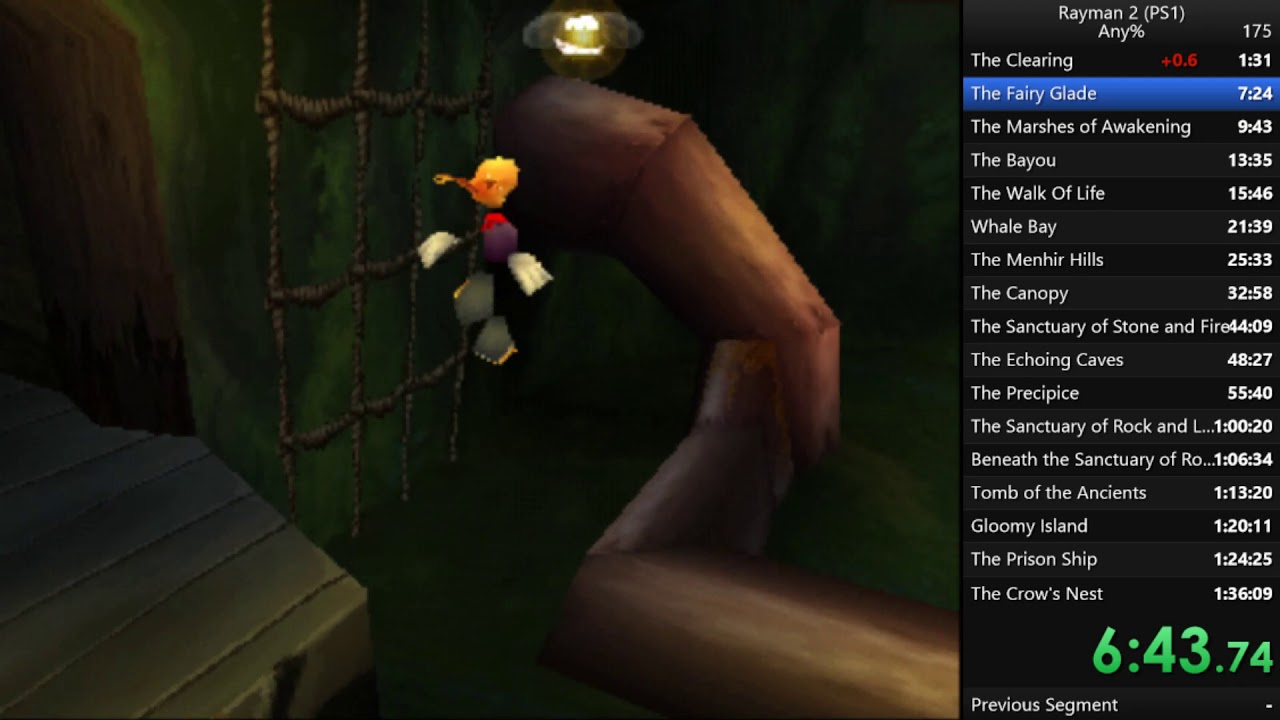 Rayman 2 The Great Escape PS1 Any% Speedrun Former World Record 1:26.41 (27 July 2018 - 1 Feb 2022)