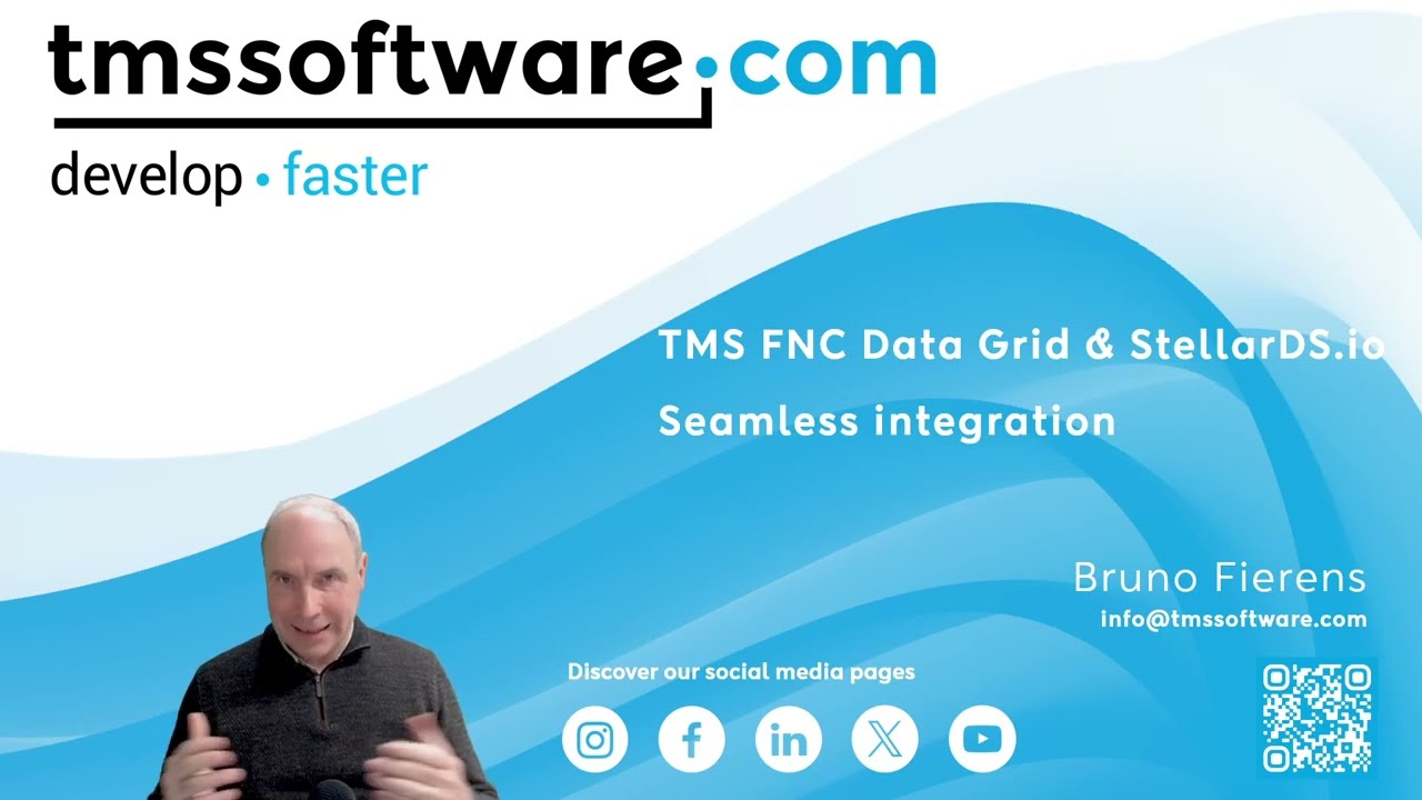 TMS FNC Data Grid & StellarDS.io - Seamless integration