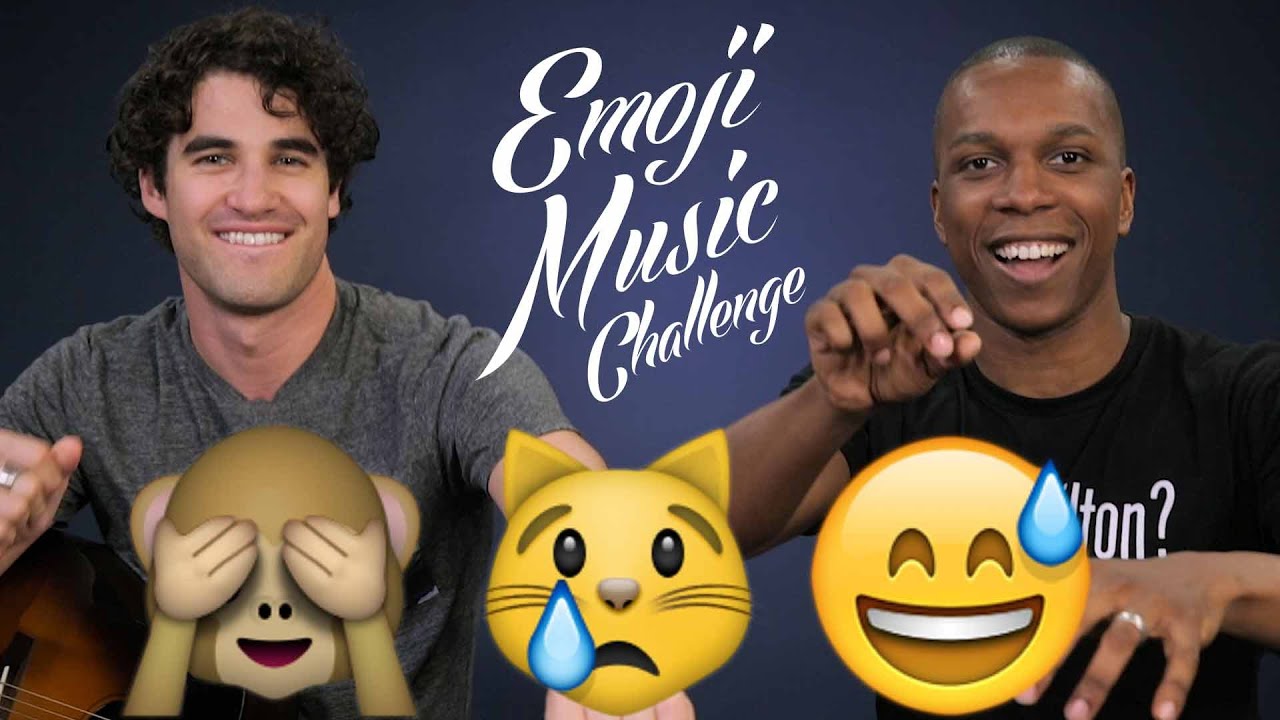 Darren Criss and Leslie Odom Jr. Emoji Music Challenge #1
