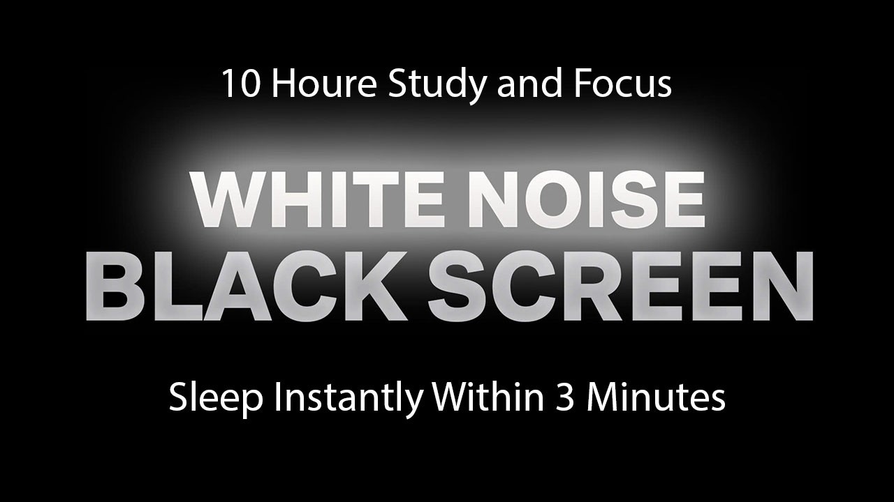 White Noise Black Screen No Ads | Soothing Static Sound for a Peaceful and Relaxed Evening