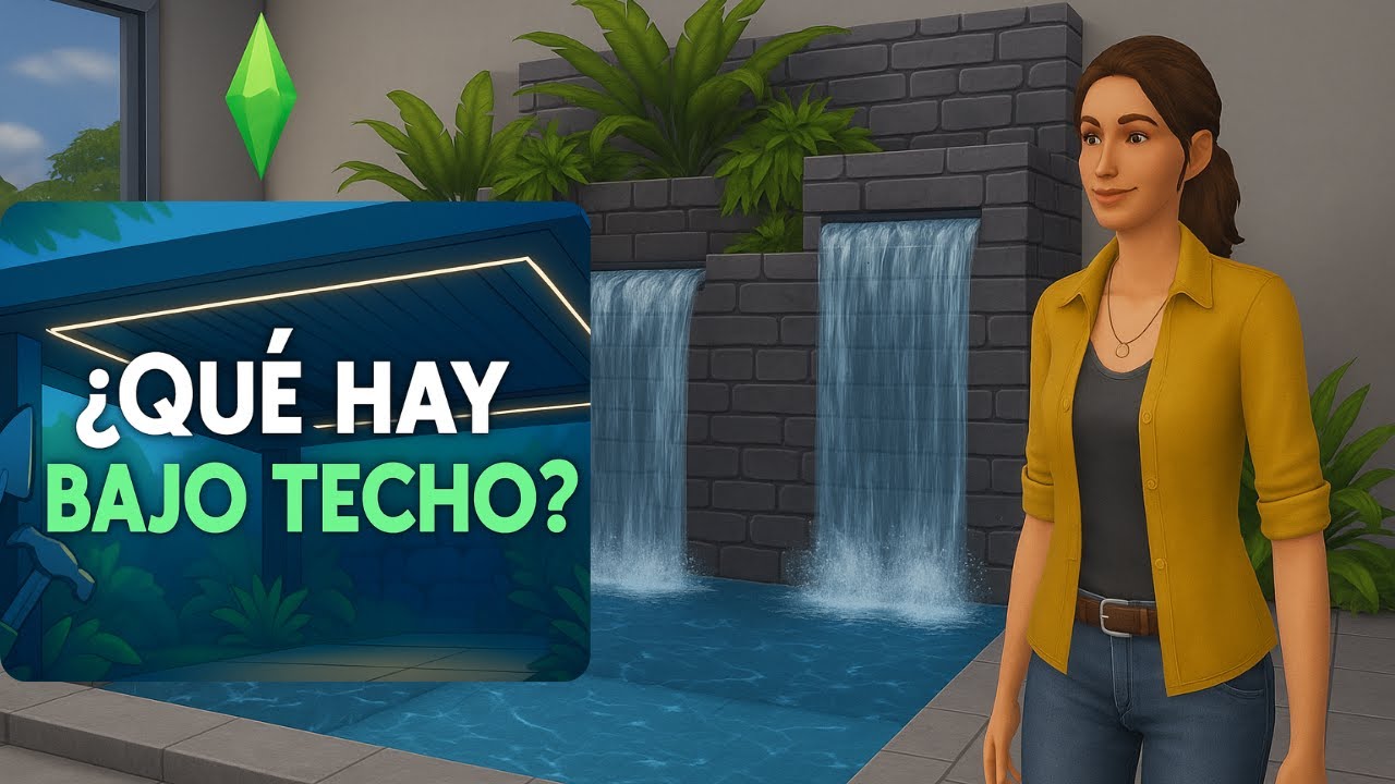 Piscina con cascada interior para tu casa, #lossims4 #sims4 #simmer #sims4builds #sims4build