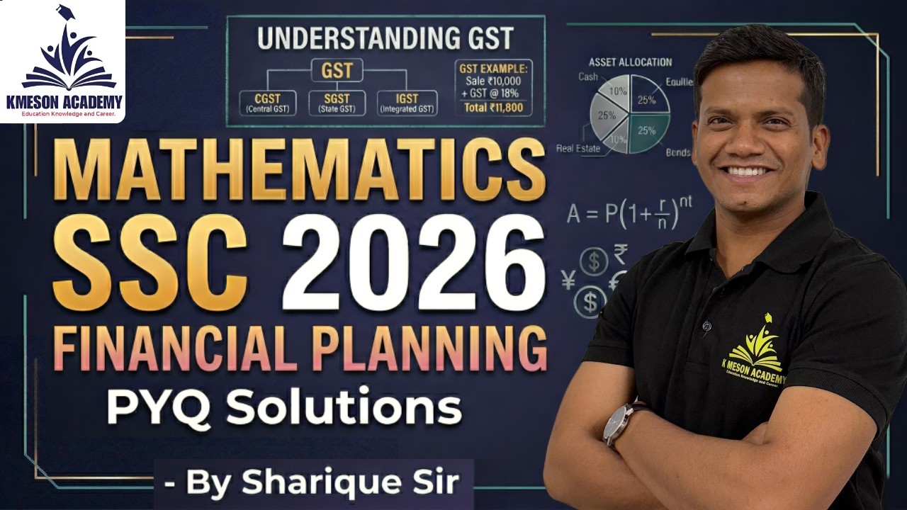 Financial Planning PYQ Solutions | Class 10 SSC Maths 2026 | Sharique Sir | K Meson Academy