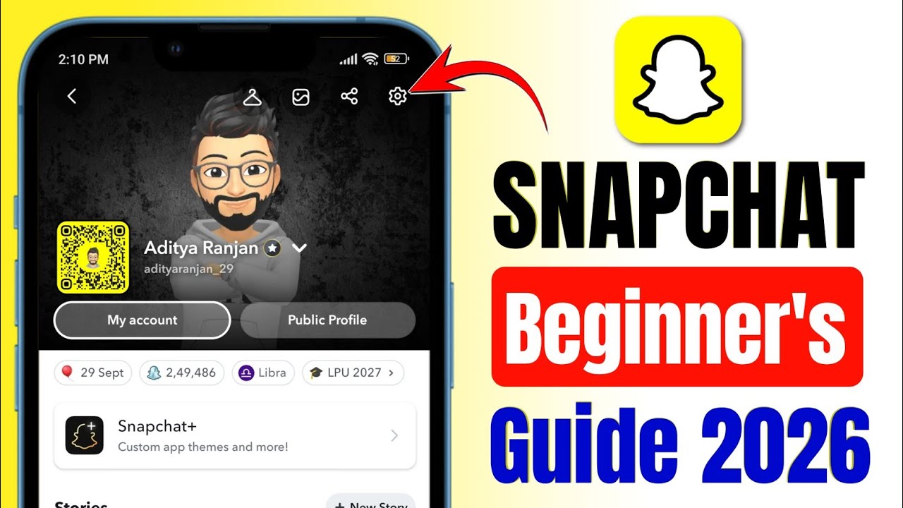 Как пользоваться Snapchat для начинающих в 2026 году | Полное руководство по чату, друзьям, настр...
