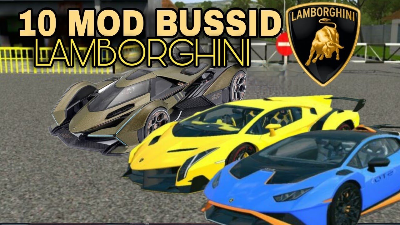 10 Mod Bussid Mobil LAMBORGHINI | Bus Simulator Indonesia