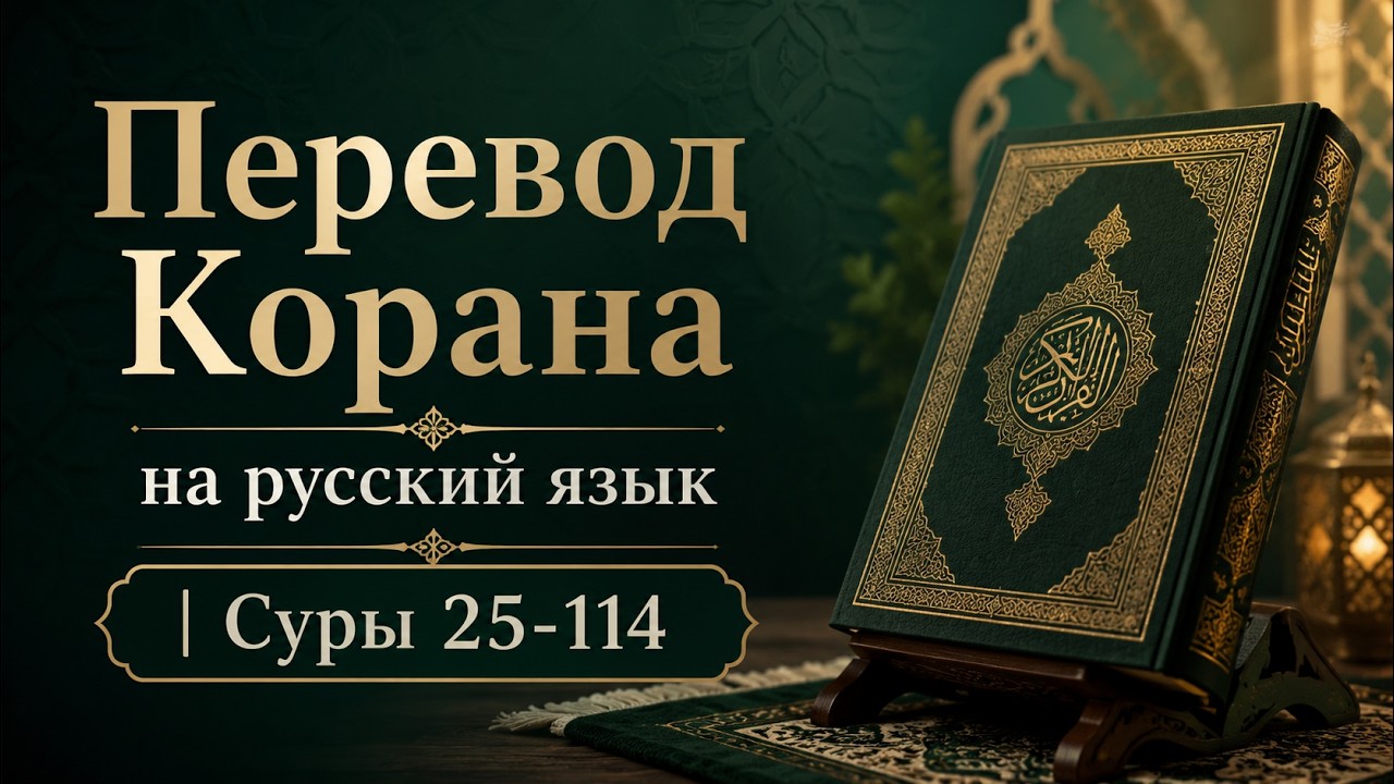 📖 Перевод Корана на русский язык | Суры 25-114 | Слушайте и Размышляйте!