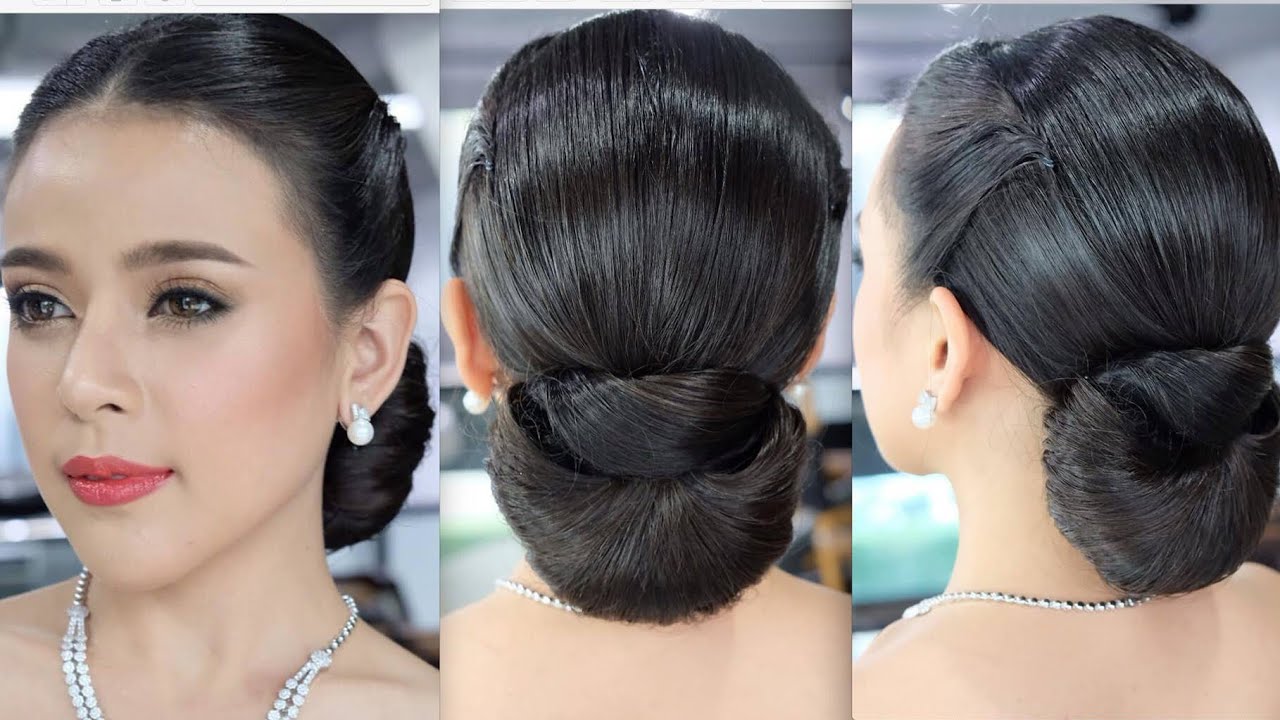 Elegant Wedding Hairstyle, Wedding Hairstylist Tutorial สอนเกล้าผม เจ้าสาวเรียบหรู โดย ครูหญิง ภัครา