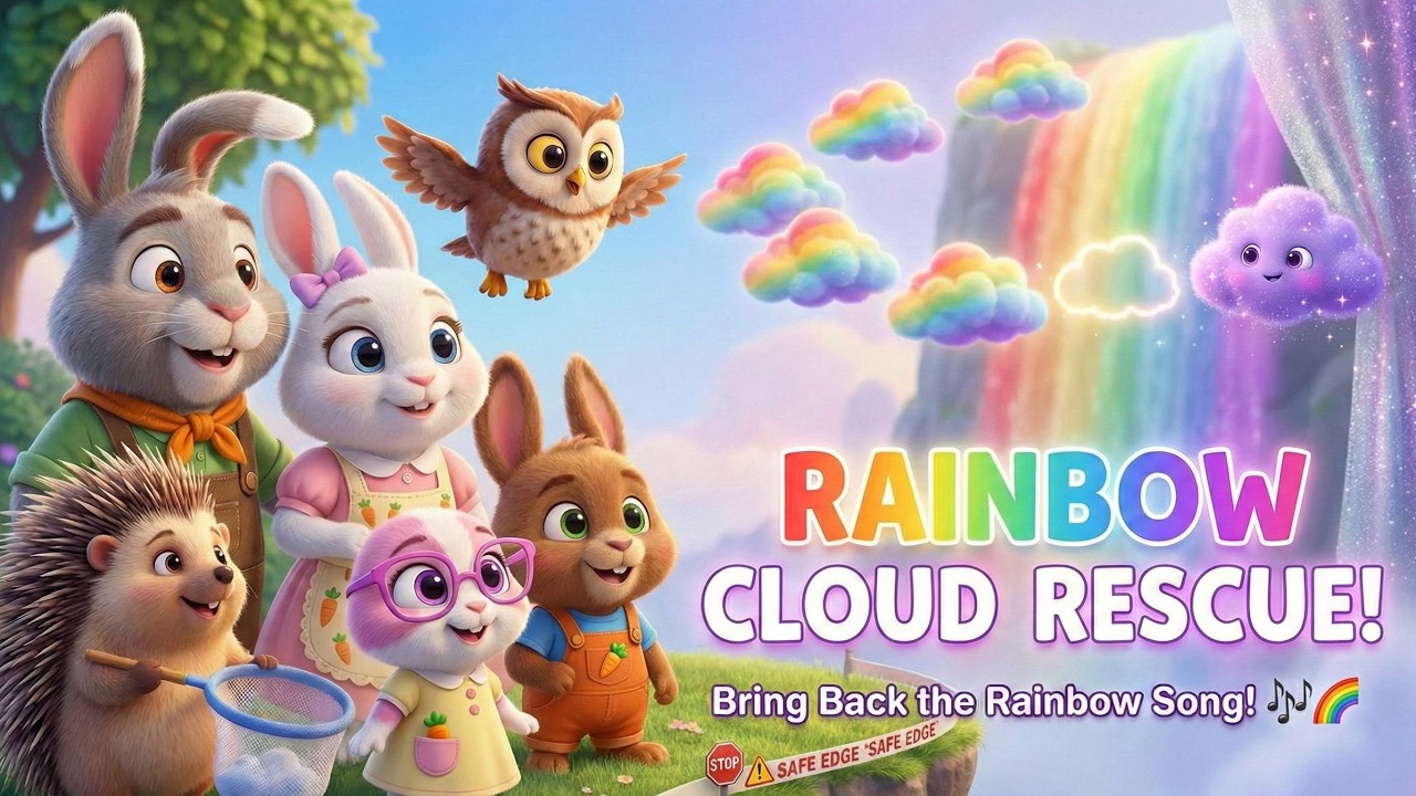 Rainbow Cloud Rescue 🌈☁️ Bring Back the Rainbow Song! The Buck’s Forest Adventures! Safety Story