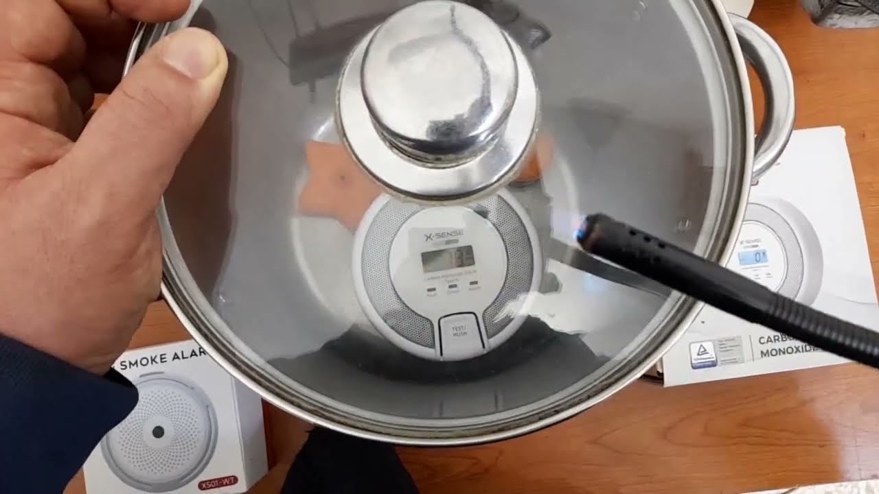 TEST SENSORE MONOSSIDO DI CARBONIO e COMBUSTIONE CON CO2