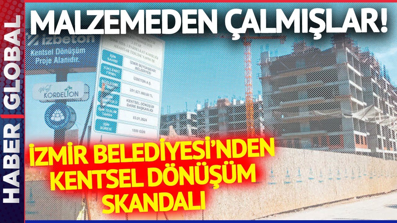 İzmir Büyükşehir Belediyesi İzmirlilerin Canını Hiçe Saydı! Kentsel Dönüşümde Malzemeden Çalmışlar!