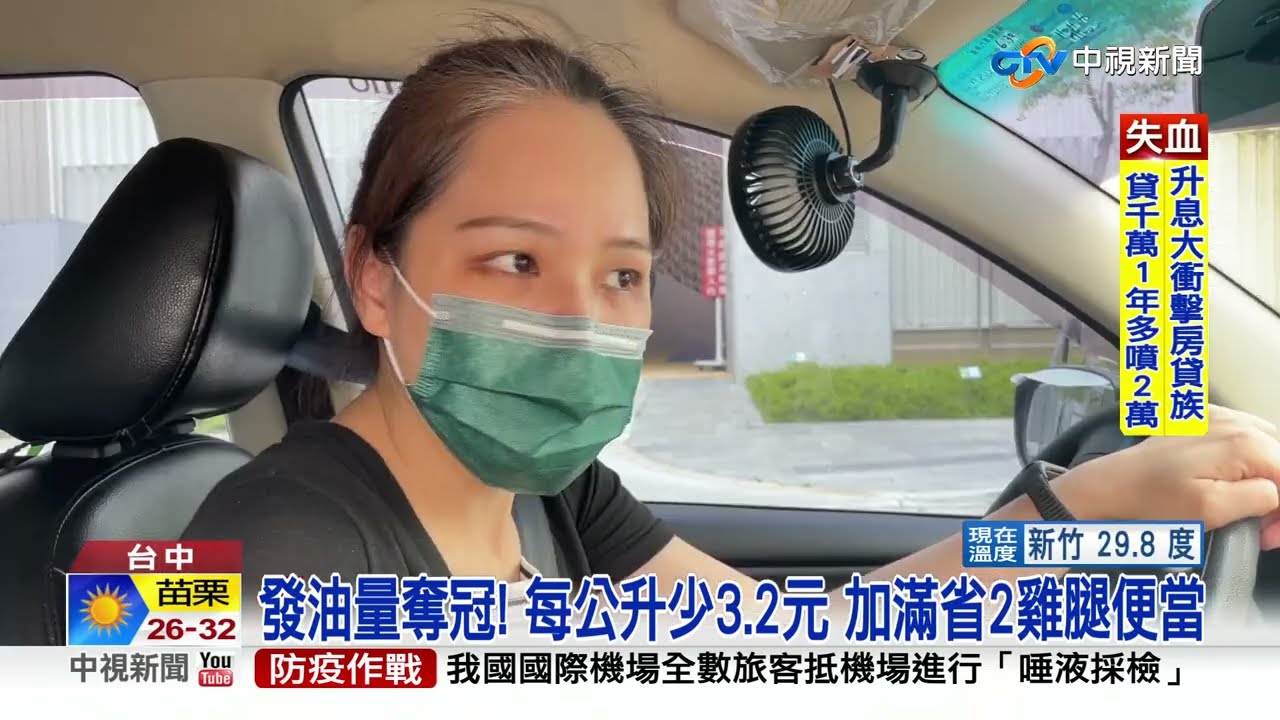 發油量奪冠! 每公升少3.2元 加滿省2雞腿便當│中視新聞 20220617