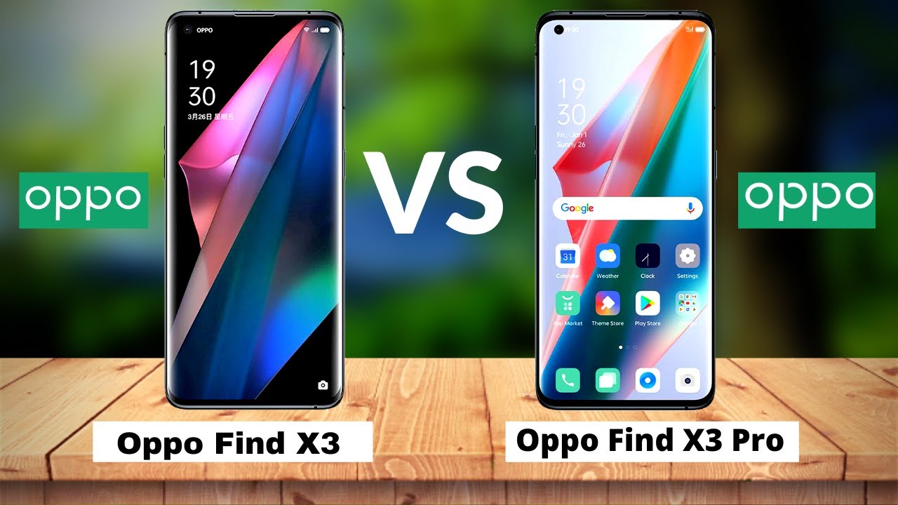 OPPO Find X3 Vs OPPO Find X3 Pro