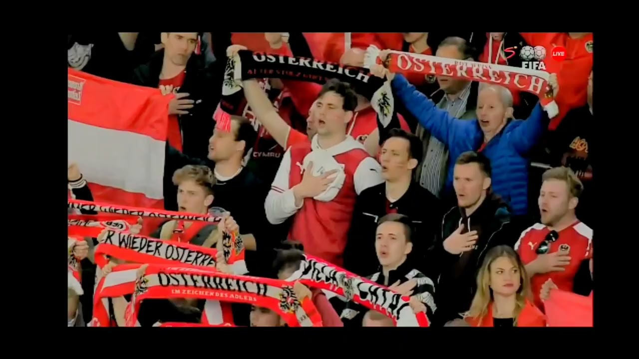 Austria National Anthem (vs Wales) - FIFA World Cup 2022 qualifying