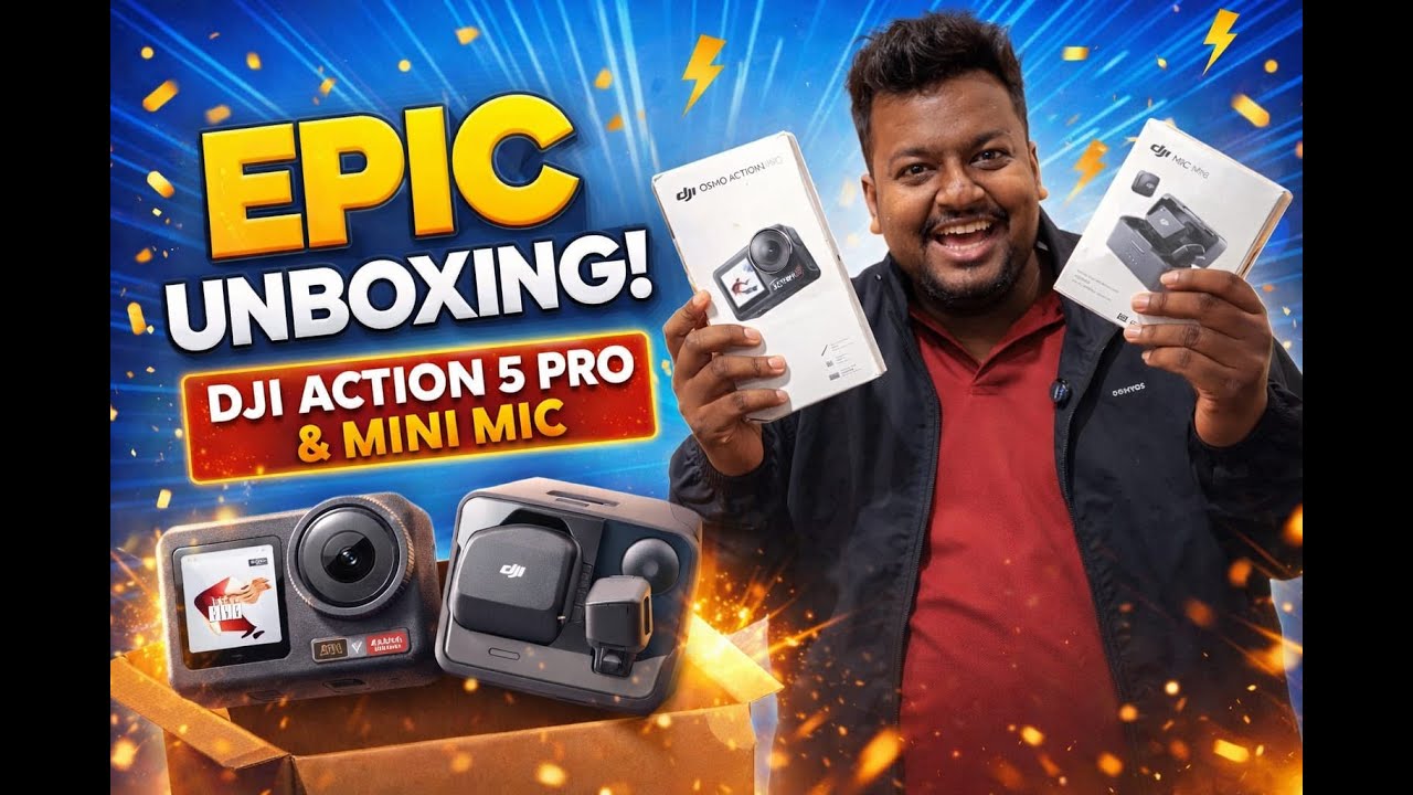 🎥 Best Action Camera 2026? DJI Action 5 Pro Unboxing + Mic Mini 😍! Vlog with karannn