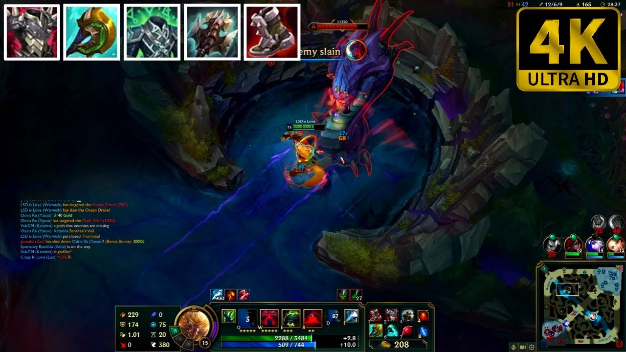 🎮 [4K] League of Legends - Warwick | Jungle Gameplay 4K60fps  [ No Commentary ]