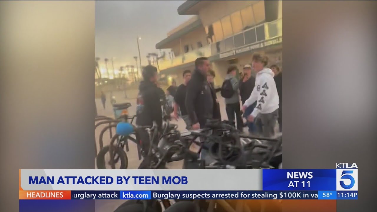 Man attacked by teen mob in Huntington Beach