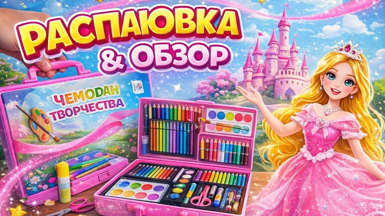 Распаковка чемодана творчества 🎨✨ Большой набор для рисования | Гулсезим