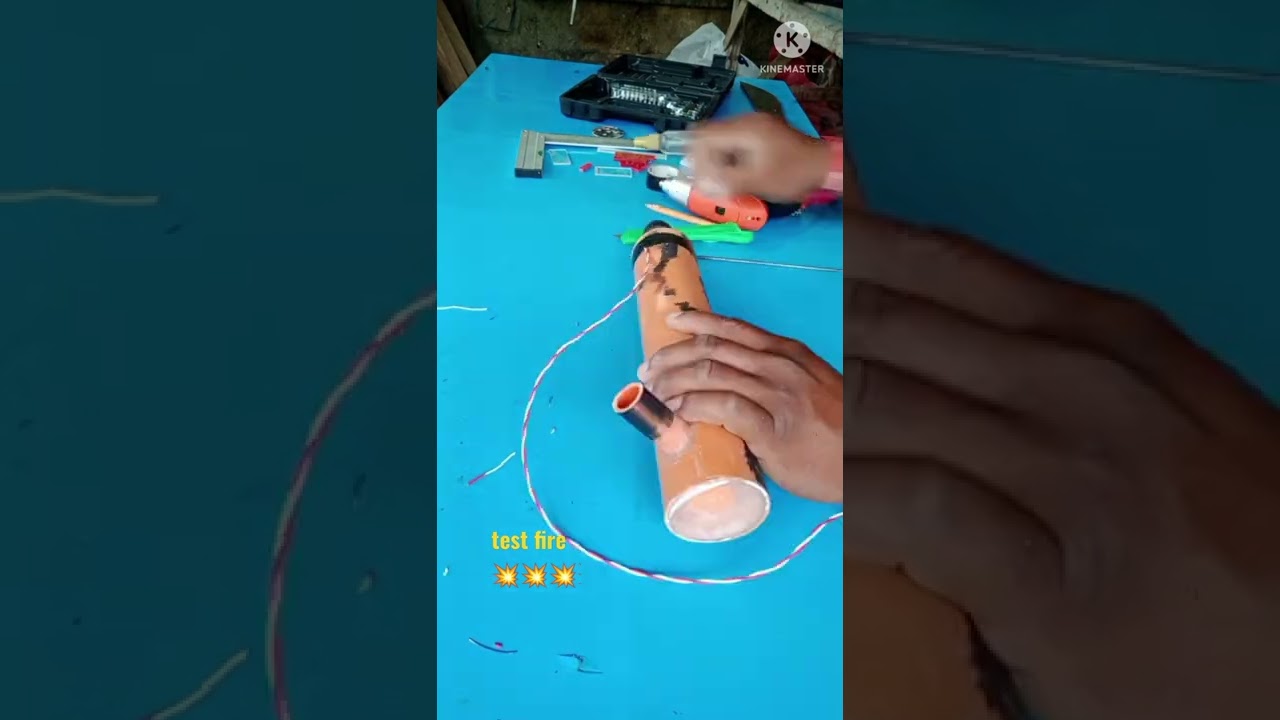 Test fire marble gun air chamber