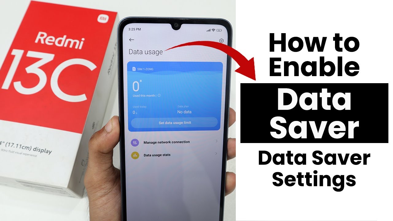 How to Enable Data Saver In Redmi 13C | Data Saver Settings