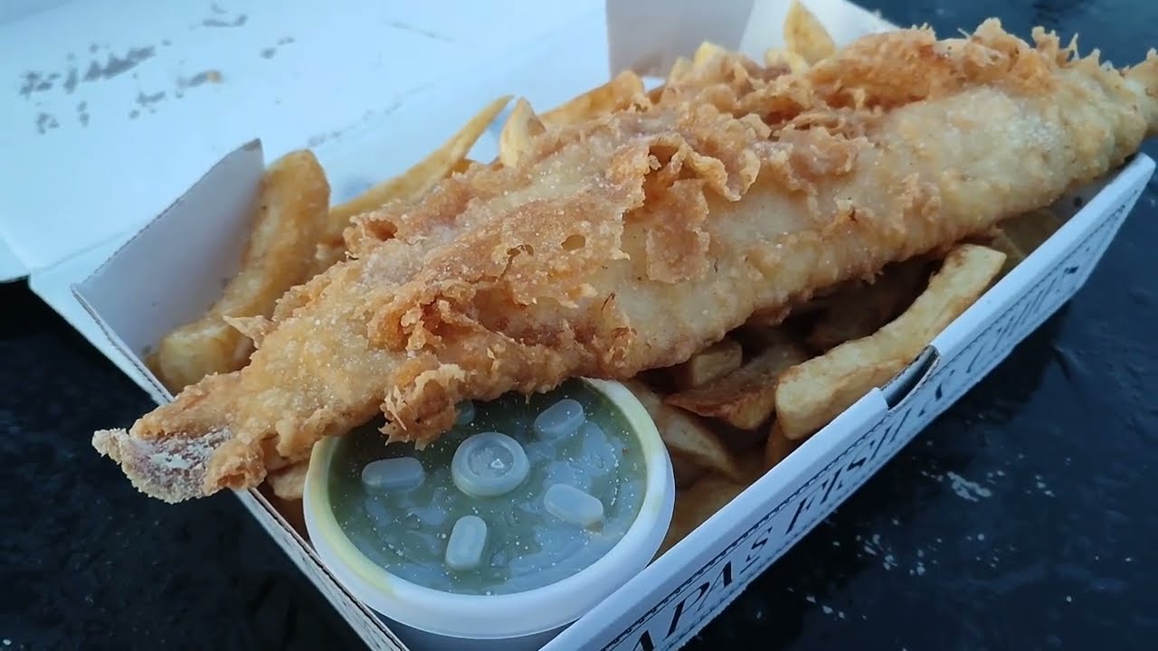 PAPA'S Fish & Chips in Cleethorpes March 2023🏴󠁧󠁢󠁥󠁮󠁧󠁿🇬🇧