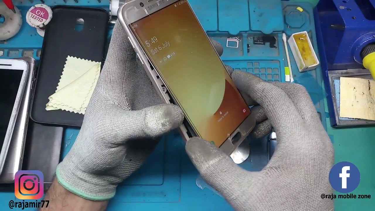 How to samsung j7pro disassembly  and charging jack replacement