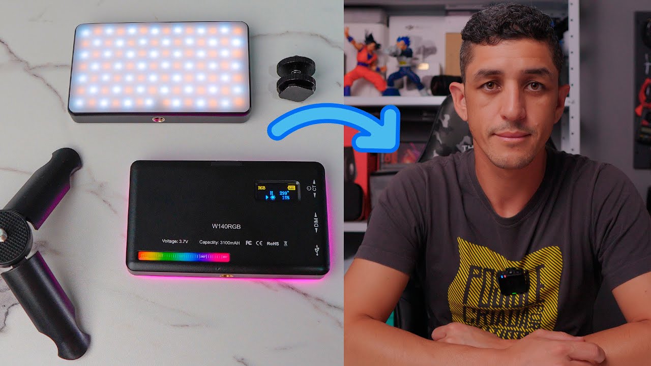 Led Portátil RGB do Aliexpress para seus vídeos por 60 reais é bom