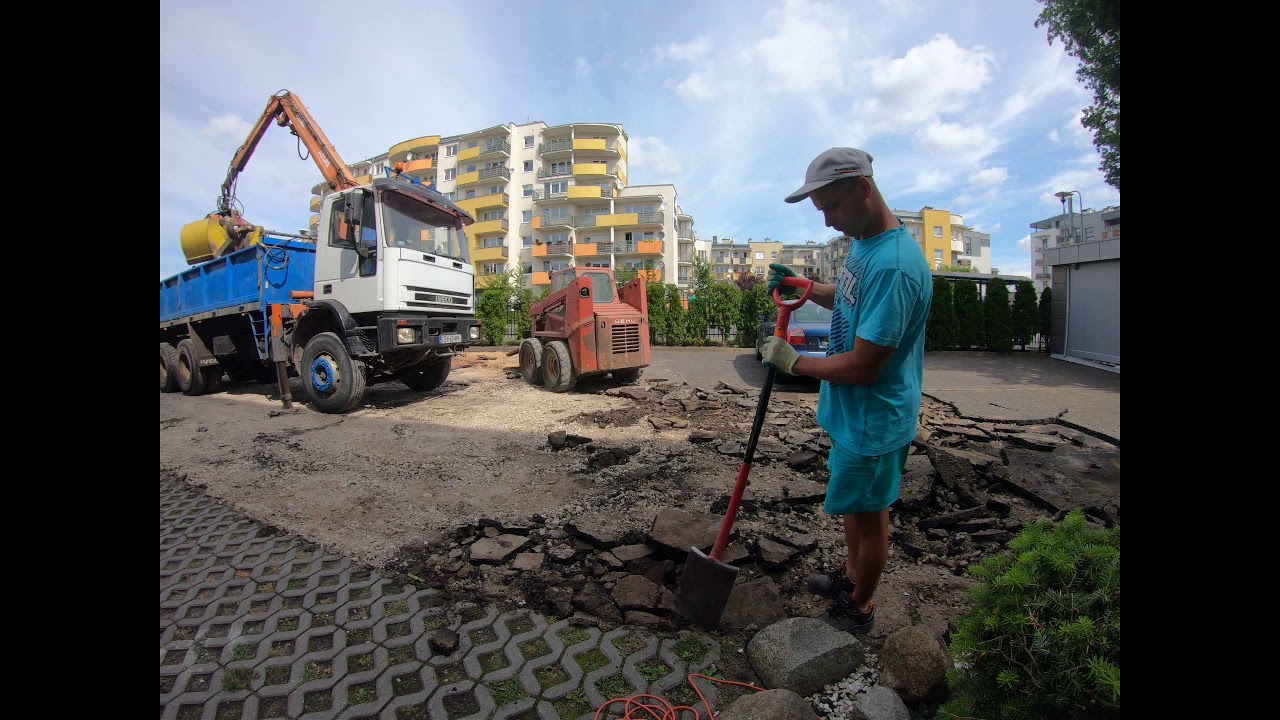 Rwiemy asfalt Mini ładowarka GEHL 4625 time lapse