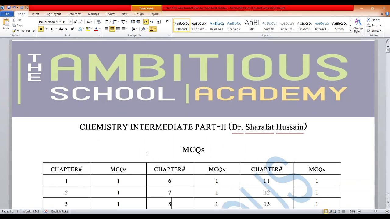 Official All Punjab Boards Pairing scheme For special exam inter 2020